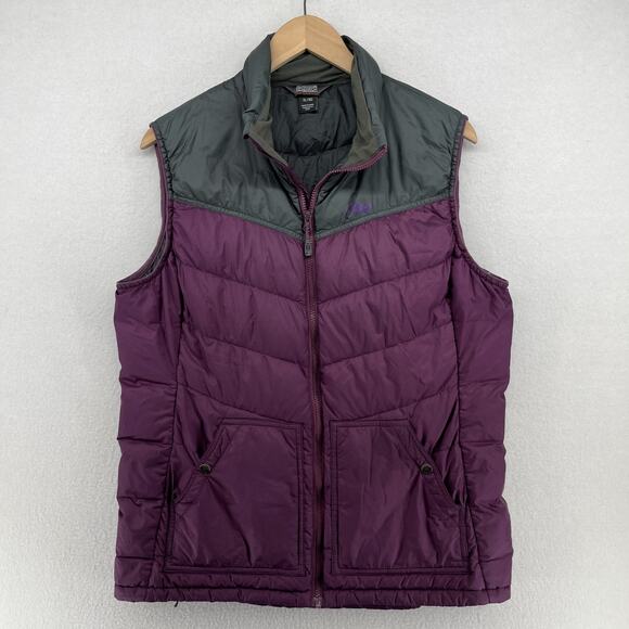 OUTDOOR RESEARCH Vest Women XL Transcendent Down Insulated Ripstop Winter Purple - Picture 1 of 15
